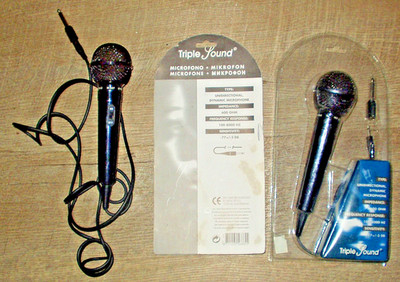 2x M 327 - Dynamique Voice Microfone  Triple Sound  kabelgebunden 2 Meter Kabel