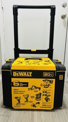 DEWALT COMBO KIT  20V ,6-Tool 5.0/2.0Ah Batteries, Charger and Tough System 2.0