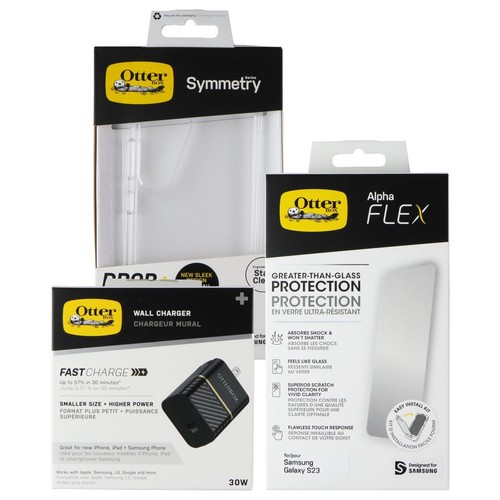 OtterBox Symmetry+Protection+Alimentation Kit pour Samsung Galaxy S23 - Photo 2 sur 5