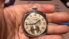 Antique Elgin Pocket Watch 12s 7J Art Deco Cushion Case Runs USA