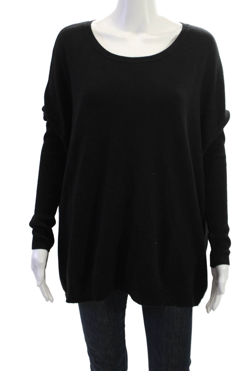 C by Bloomingdales Unisex Black 100% Cashmere Pullover Sweater Size SFree Shipping in US $100+ Orders | $6.95 Orders Below