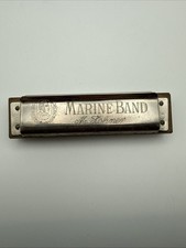 M. HOHNER A440 HARMONICA No. 1896 Marine Band Key Of D Made in Germany