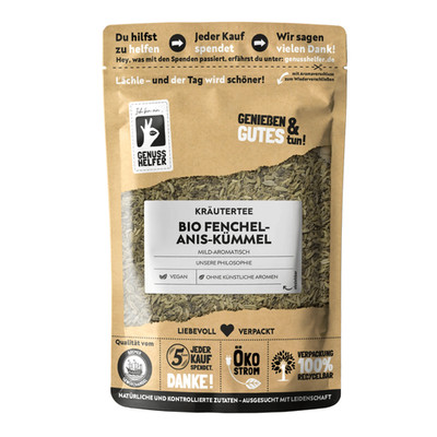 Fenchel-Anis-Kümmel Kräutertee BIO Bremer Gewürzhandel, 170g