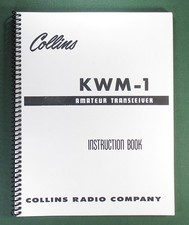 Collins KWM-1 Instruction manual: w/ 11"X32" Schematic & Protective Covers