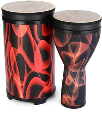 Remo Versa Djembe and Tubano Nested Pack - Brown/Orange