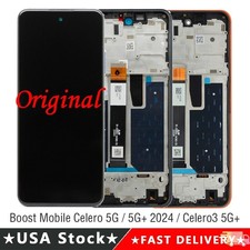 OEM LCD Touch Screen  Frame For Boost Mobile Celero 5G / 5G 2024 / Celero3 5G 