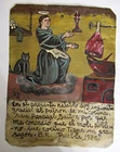 VTG HP MEXICAN TIN RETABLO SAN PASCUAL BAILON MAKES COOKING TASTE GREAT in 1925