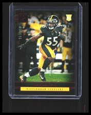 2019 Devin Bush II Rookie Card - Panini Chronicles Red /199 #P28 Steelers . rookie card picture