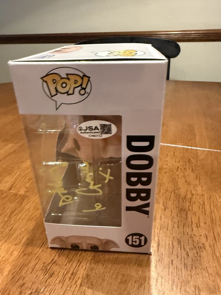Autógrafo firmado por Toby Jones Harry Potter Dobby Funko ¡POP! #151 JSA autografiado Foto 3 de 4