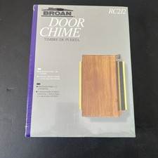 Broan Door Chime RC212 Real Wood Two Tone Vintage Doorbell Kit 2 Note Front Door