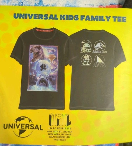 Kids Unisex Universal Fabric Ribbed Knit Collar Family Tee L (10/12) T6 - Picture 3 of 7