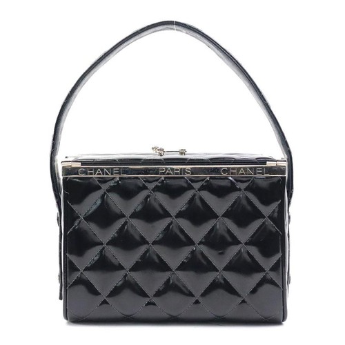 Chanel Leather Handbag Black Classic Flap Bag with Gold Hardware