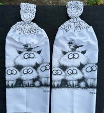 Decorative Crocheted Top Tea Towels
