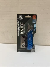 NEW OLYMPIA 33-134 BLUE TURBO KNIFE-X RAZOR EASY USE UTILITY WORK KNIFE 7725575