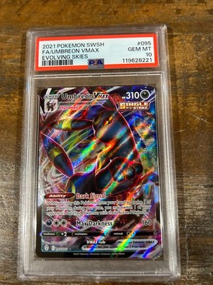 POKEMON 2021 Evolving Skies UMBREON VMAX #095 PSA 10 Gem Mint RARE