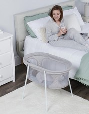 NOB Regalo Baby Basics Infant Bassinet, Gray, Portable and Collapsible, Grey