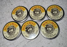 NEW Lot of 6 Burt's Bees Hand Salve .30 oz 8.5g Travel Tin 100 Natural 2025