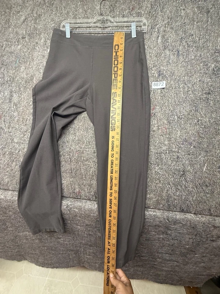 Eileen Fisher Womens Pants Brown Straight Size SP Made in USA - Image 4 of 4