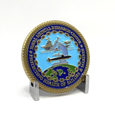 CHALLENGE COIN - Naval Medical Research Center Protecting Sailors & Marines