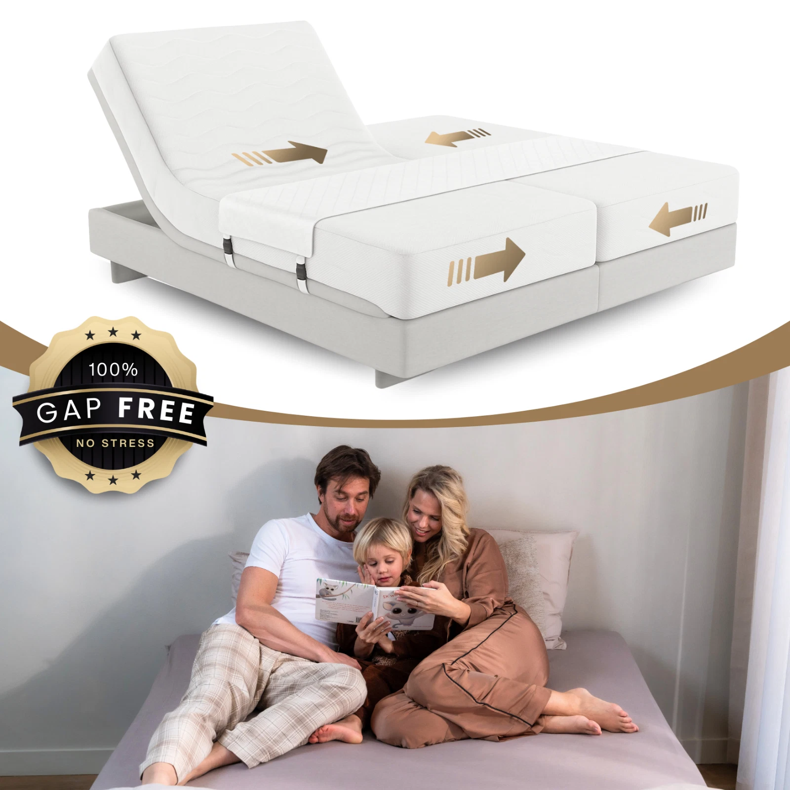 Bed Bridge Mattress Connector, Twin to King Converter, Non-Slip Strap Bedbinders
Opens in a new wind