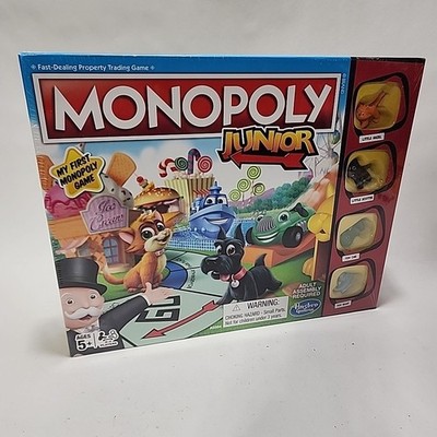 New Hasbro Gaming Monopoly Junior Parker Brothers - Sealed Kids First Game