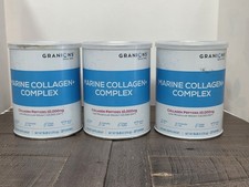 Lot Of 3 Marine Collagen Complex Powder Supplement, Peptides, Vit C, Antioxidant