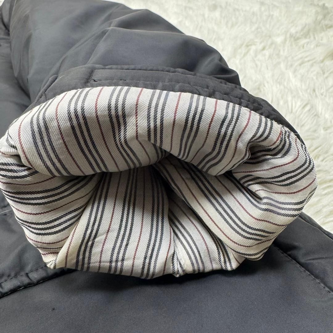 Burberry Black Label Down Jacket White Goose Down Fur Hood M Used thumbnail 11