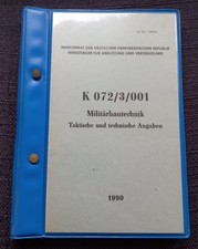 NVA VORSCHRIFT K 072/3/001 MILIT&Auml;RBAUTECHNIK ,TATRA,IFA W50,NOBAS,TAKRAF