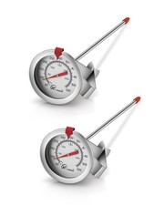 Candy/Deep Fry Thermometer with Instant Read,Oil Thermometer 2-Pack ,8" Stain...