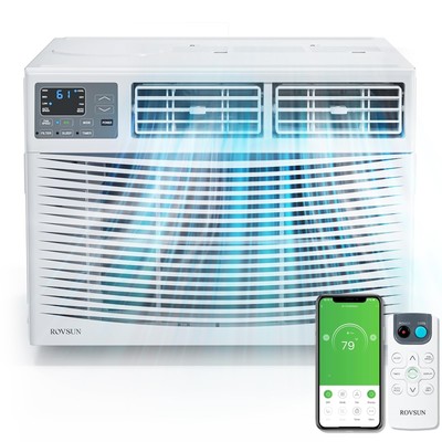 12000 BTU WiFi Window Air Conditioner with Remote App Control for 550 Sq Ft