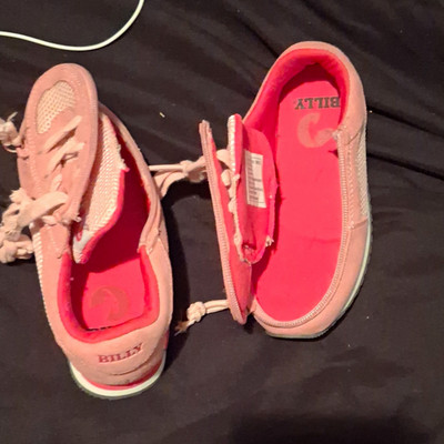 BILLY Jogger Kids Pink Low Top Zipper Mesh Sneakers US 9M (EU 25)