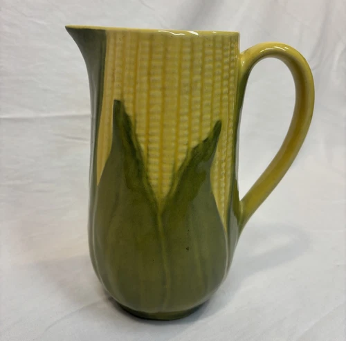 Shawnee Pottery Yellow King Corn # 71 Tall Water Pitcher Vintage Dining Jug USA