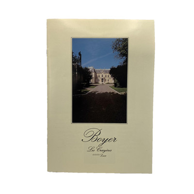 Vintage Boyer Les Crayeres Reims France Hotel Restaurant Color Brochure Booklet