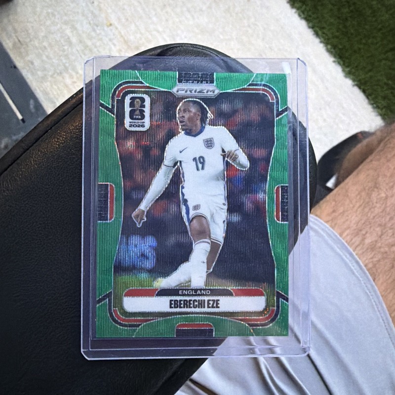 Eberechi Eze 2026 Panini Prizm Green 5/5 England FIFA World Cup