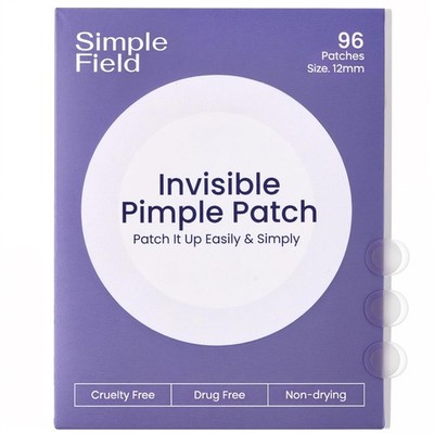 Pimple Patches for Face (96 Count). Invisible Hydrocolloid Acne Patch for Ble...