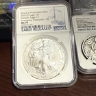 2021 P Silver Eagle MS70 Emergency Production ER T-1 (NGC) Low Mintage! Toned!