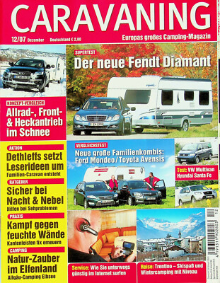 Caravaning 12/2007 Fendt Diamant 520 TFB Supertest VW Bus 5 Startline im TEST