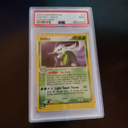 Shiftry PSA 9 Mint Sandstorm Holo Rare Pokemon Card