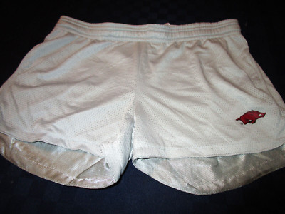 NEW ARKANSAS RAZORBACKS WOMENS RUNNING SHORTS MESH GRAY SMALL | eBay