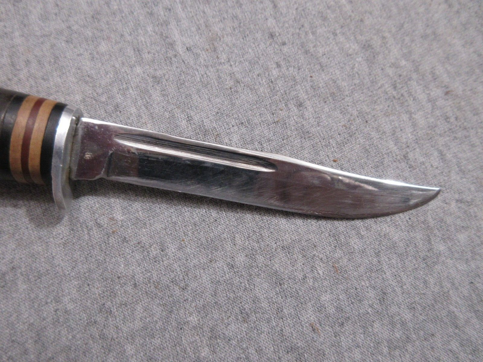 vintage Queen fixed blade knife & Queen sheath eBay