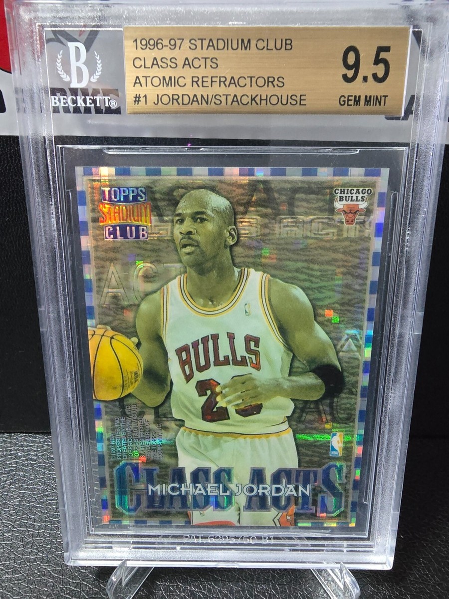 1996-97 Stadium Club Class Acts Atomic Refractors JORDAN