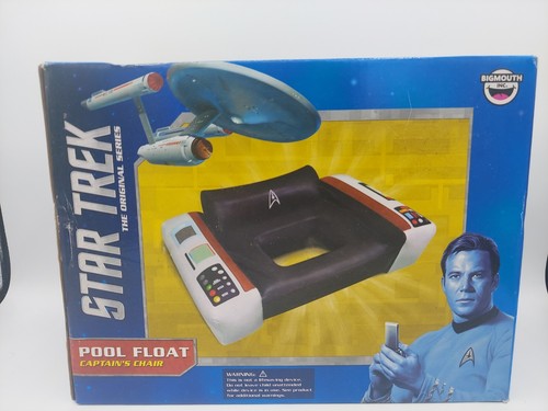 Star Trek TOS Captain Kirk’s Chair 4ft Inflatable Pool Float NIB, NEW & SEALED