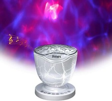 White Noise Night Light  Ocean Wave Projector  Bluetooth Speaker,RGB Light