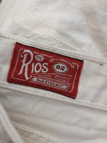 NEW Freenote Selvedge Rios 14 Ounce Ecru Denim Slim Straight Jeans Men's 32 x 33 - Picture 7 of 9