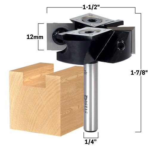 YONICO Router Bits Set Slot Cutter 4 Bit 1/2-Inch Shank 14481