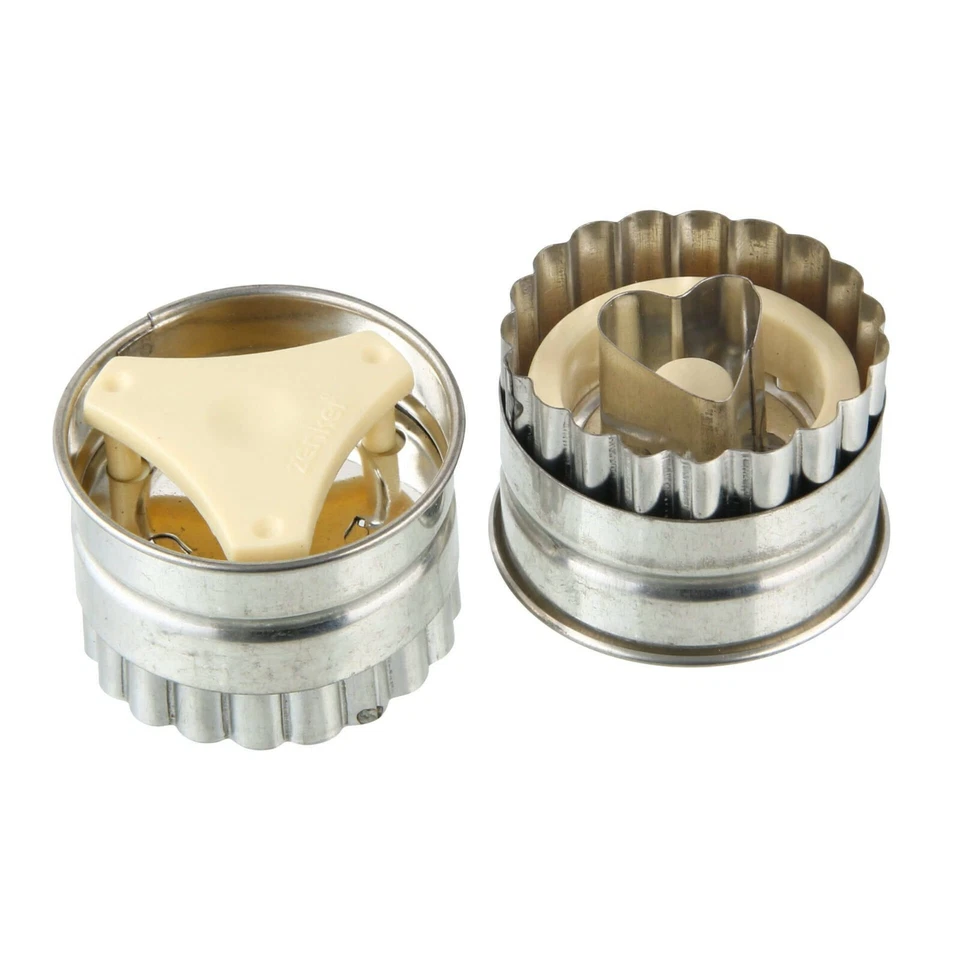 Zenker Ausstechförmchen 4er Set Ø 5,5 cm Edelstahl Kekse Gebäck Plätzchen Backen - Bild 3 von 4