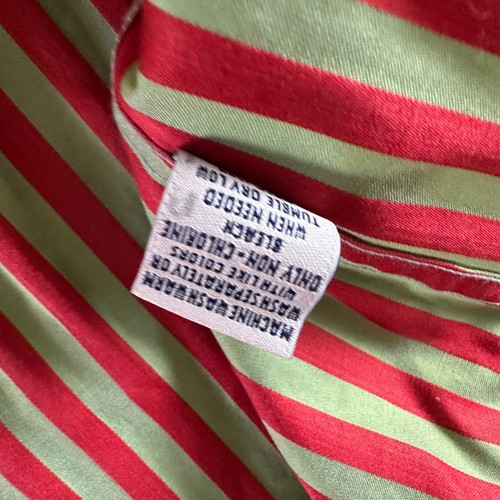 Robert Graham Button Hemd Herren Medium Metallic Glanz gestreift grün blau rot - Bild 21 von 23