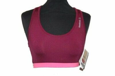 DAMEN SPORT BH REEBOK  WORKOUT READY  SPEEDWICK REBEL BERRY SH BRA Gr. S  NEU