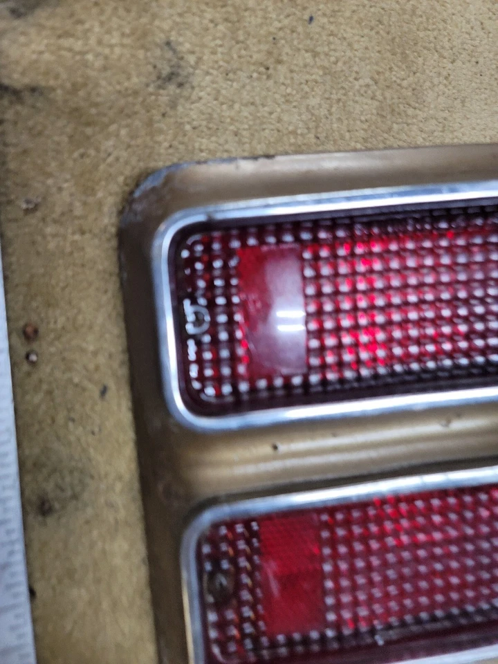 Pontiac Catalina 1967 67 Station Wagon juego de bisel de luz trasera izquierda izquierda OEM Foto 4 de 4