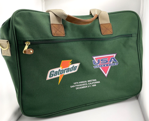 Vintage USA Track & Field 1996 Annual Meeting Shoulder Messenger Bag Gatorade